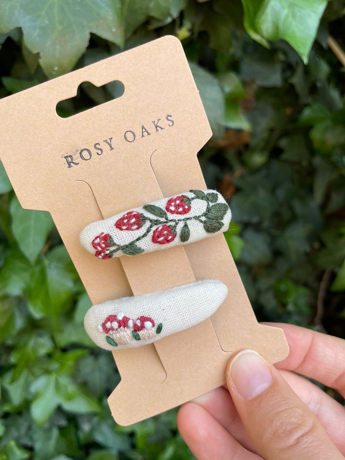 Strawberry and Mushroom Hair Clips