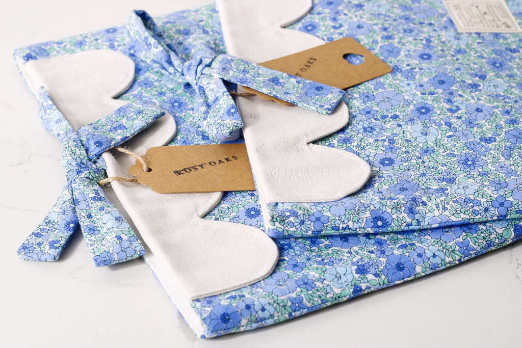 Blue Blossom Book Bag