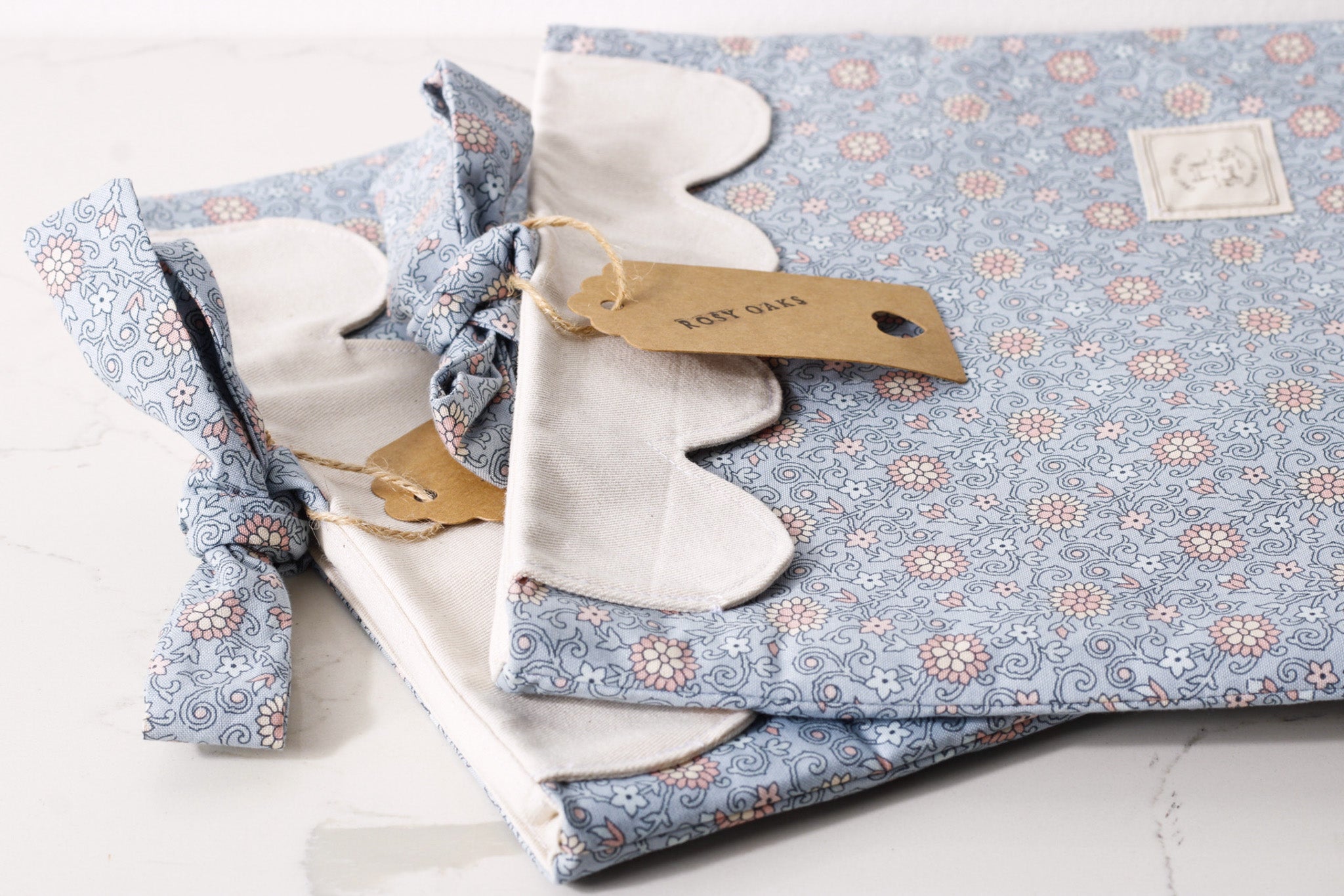 Blue Petals Book Bag