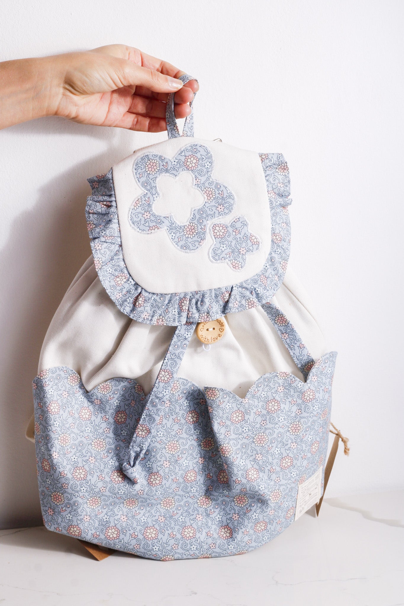 Blue Petals Kids Backpack